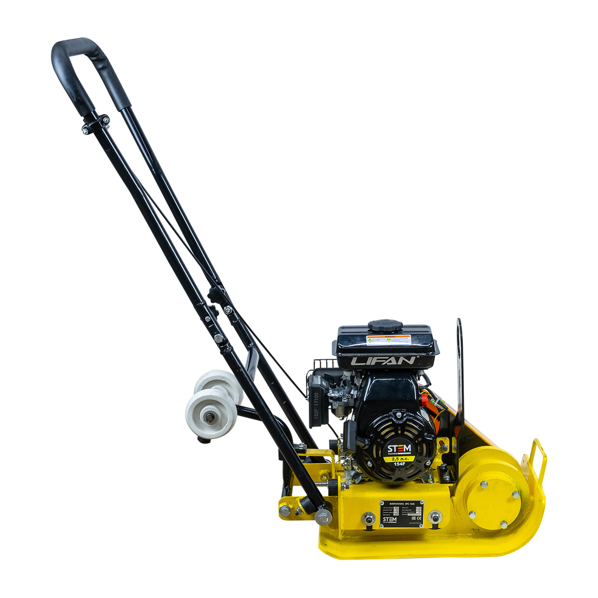 Виброплита прямоходная бензиновая STEM Techno SPC 152E (50 кг), изображение 1